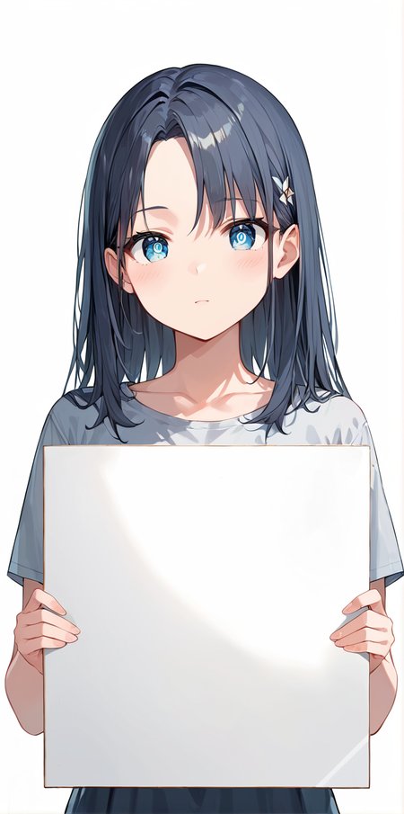 score_9, score_8_up, score_7_up,source_anime, high res image,masterpiece,best quality,girl,cute face,clear skin,shiny hair,ultra detailed eyes,simple background, <lora:folding sign_pony_V1.0:1> folding sign