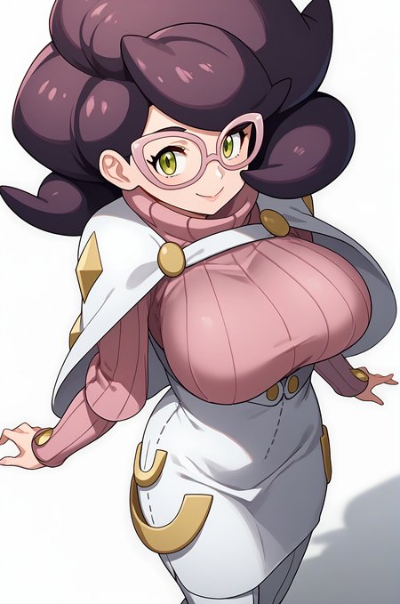 score_9, score_8_up, score_7_up, source anime, anime, animification, anime screencap, anime coloring, vivid colors, shiny skin, skindentation, deep skin, depth of field, high quality, highres, (dynamic angle,dynamic pose)
wicke \(pokemon\), 1girl, solo, looking at viewer, smile, large breasts, simple background, long sleeves, white background, dress, closed mouth, green eyes, standing, full body, purple hair, boots, high heels, sweater, eyelashes, capelet, turtleneck, thigh boots, white footwear, white skirt, ribbed sweater, high heel boots, turtleneck sweater, big hair, pink sweater
BREAK
masterpiece,high quality
 <lora:Wicke_PokemonPony:0.8>