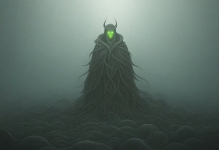dark fantasy art, gothic art, detailed background, intricate, Exquisite details and textures, highly detailed, ultra detailed photograph, 4k, sharp focus, high resolution, a wolf with snakes skin, summoning creature, fire and water vortex, dramatic, green eyes, glowing eyes, gothic cloak, backlit fog surrounds character, snakes surround the character on the ground, character is in an ancient tomb, 12 snake soldiers surround main character
snake, snake on shoulders, sn4k3