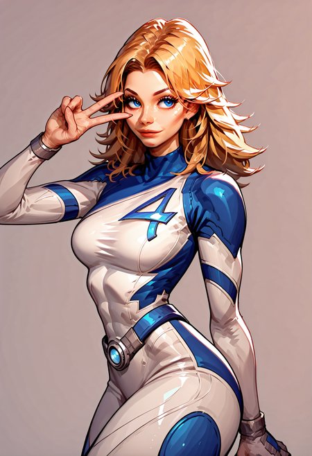 score_9, score_8_up, score_7_up, , score_6_up ,
su3stormrivals, bodysuit, large breasts, posing, v, smile, simple background
<lora:sueStormRivalsPony:1> <lora:Expressive_H:0.6>  <lora:incase-ilff-v3-4:0.6> <lora:g0th1c2XLP:0.35>