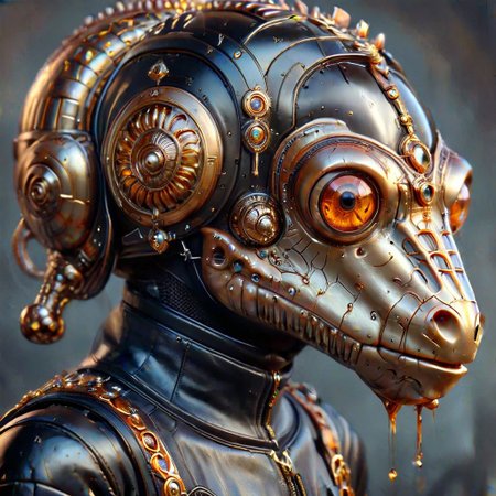 (upper body shot), (kangaroo|giraffe in an intricate black spacesuit with a ((semi-transparent helmet)) that covers her face completely, blue cat eyes,
((shooting a RaygunGothicStyleAI that shoots rays in an O shape)), perfect, intricate, :1.1), wearing a super sexy leather ranger outfit, by ZdzisBaw BeksiDski's and H.R. Giger and Stefan Martiniere and Tomer Hanuka, (A giant snail|octopus attacking),  hyper detailed, award winning on artstation.com,(intricate details, masterpiece, best quality:1.4), looking at viewer, dynamic pose, wide angle view, dense fog, Different shades of oxblood red and deep orange and lemon yellow, embellished with gold decoration, fractal art, in the style of nicola samori, Intense gaze, Bright... ,Model, expression