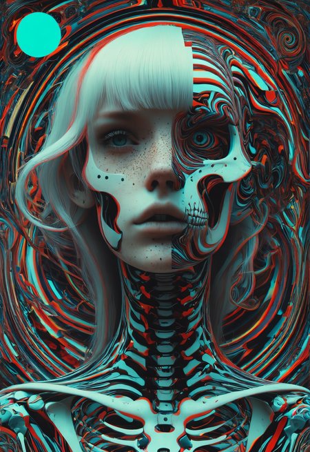 a random-questionable & strangest creative and cool photograph, bizarre & unmatched, parallel universe, modern art composition, highly stylish, medium contrast,bold lines,poster, intricate,artstation,Psychedelic tapestry<lora:add-detail-xl:1> <lora:xray:1.5> <lora:MJ52:0.5>
