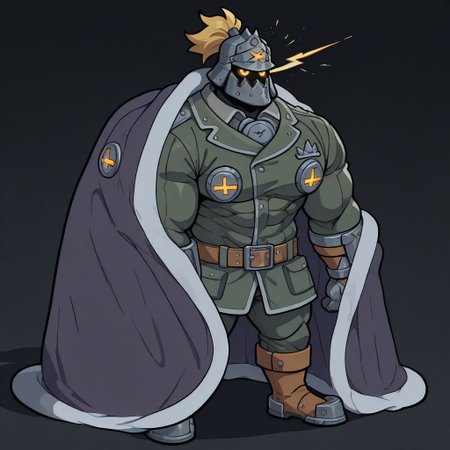 masterpiece, best quality, newest, absurdres, highres, blanket, (chibi), under covers, <lora:CozyBlanket_illusXL_Incrs_v1:1>, pajamas,  abstract,dark theme,ggstpot, muscular male,helmet, green jacket, pants, boots, gauntlets, belt, ponytail, yellow eyes,,glowing eyes,eye trail