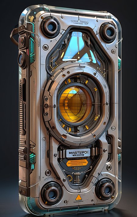clear image, accurate picture, clear picture, precise image, focused image, Science fiction style, Science fiction, 
(in ARTIST style:1.4), (masterpiece:1.7), (Frontal View:2)
Frontal View of device (science fiction texture, science fiction skin, someplastic, no humans, reflection, retro, transparent, device, Transparent Texture, skin texture, smartphone), Frontal View,  (transparent:2), transparent skin, transparent texture,
(masterpiece:1.8), (highest detailed:1.8), (angle:1.8), perfectly lighted, (contrast), (saturated), (((sharp focus))),
(hyperdetailed:1.3), (intricate details:1.2), (Refined details:1.3), (best quality:1.5), highly detailed textures, vibrant colors,
<lora:add-detail-xl:1> (ultra sharp focus:1.8), (detailed skin:1.8), (detailed windows:1.8), (thin lines:1.8), (best quality:1.8),
<lora:Apparatus_-_Traction_City_Walkers_Vehicles:0.7>,
<lora:Someplastic:1>,