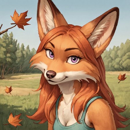 score_9, score_8_up, score_7_up, source_anime BREAK 
autumn, 1girl,solo, furry female, looking at viewer,solo,outdoors,detailed backround,natural light,shadow detail
 <lora:Precocious:0.72>