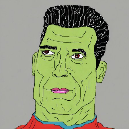 MSPaint Portrait of Captain Planet