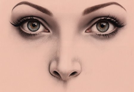 A Dark and moody snapshot A minimalistic drawing in which there is a certain mystery, the essence of clear and fundamental lines expressing the beauty and mystery of a woman, an extraordinarily beautiful woman, an ideal face, perfect eyes, charming, magnificent, gentle, romantic, super-long eyelashes, lines made with a thin pen, only some shades of pale pink pastel color, inclusions golden ink, light, strict lines, simplicity but sophistication, eyes should be clearly outlined and focused, only shadows are needed to create volume, peach background, digital painting, 3D, 4K, alluring, very cute