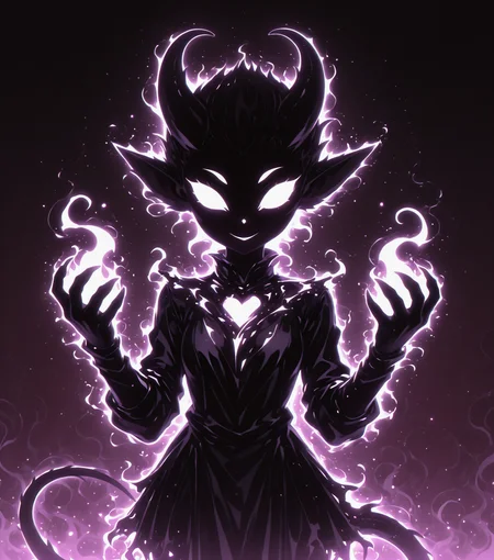 <lora:Shadows_v3_Buns:0.75> sh4d0wv3, black silhouette, solo,  imp, masterpiece, best quality, amazing quality