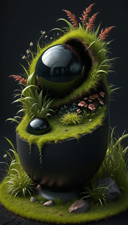 photorealistic digital art, Surreal, Quantum nomads, Dark matter meadows of gravity-sculpting grasses, propped up, dark colors,  <lora:XSfenlie:0.4> fenliexl, surrealism,  <lora:zavy-cntrst-sdxl:0.6> dark, low-key,  <lora:Isometric Cutaway:0.8> Isometric Cutaway page,