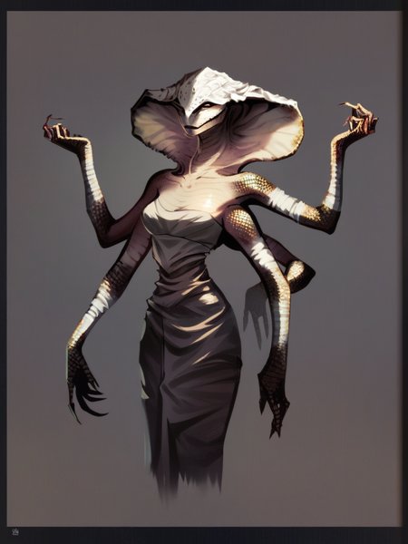 snake woman[:, darksouls:0.3], scalie lizard person, four arms, lege
score_8_up <lora:DarkSouls Art:1>