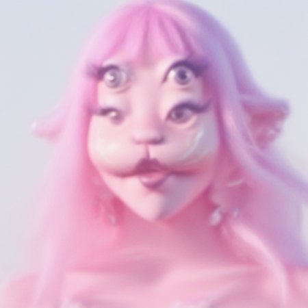 1girl, solo, pink hair, upper body