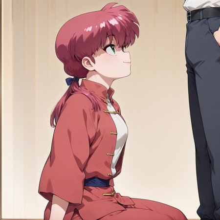 masterpiece,best quality,amazing quality,very aesthetic,absurdres,newest, huge filesize,
<lora:spo_sdxl_10ep_4k-data_lora_webui:0.5>,
<lora:add-detail-xl:1>
1girl Ranma, red hair, green eyes, sitting female,
 (from side,side view), seductive smile, 
open clothes,  looking at side, looking up, focus on face, head at center of frame
