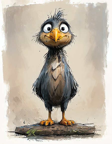 impactful color paint of cute drawing of an eagle sitting on a branch, 
highly detailed, sharp, professional, clear, high contrast, crystal clear, 4k, uhd, masterpiece
