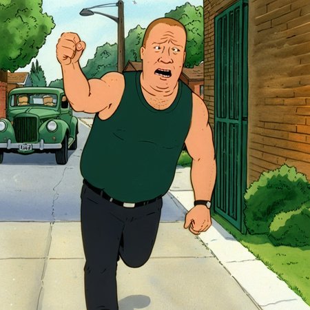 cartoon rendition of a scene from the movie The Green Mile (1999) - Crime, Drama, Fantasy, action shot, epic framing, 
(in kingofthehill style:1.5)
<lora:xl_more_art-full_v1:0.5> <lora:add-detail-xl:0.45>  <lora:kingofthehillstyleXL_v.10.1:0.8>