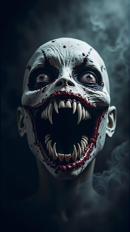 a photorealistic dark horror atmospheric incisors Lute <lora:DarkmosphericFlux:0.65> professional studio photography