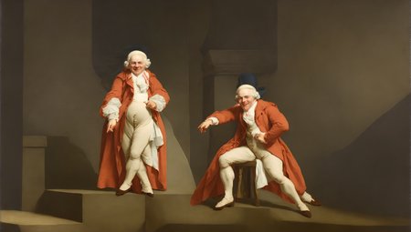 cheeky smile (Ducreux:1) wearing top hat, bandaged hands <lora:DucreuxV15-256-adam8:1>