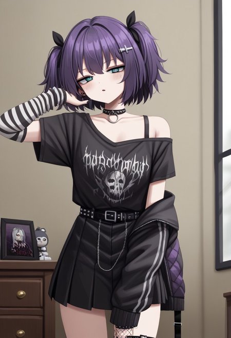 lobsteranian, 1girl, goth