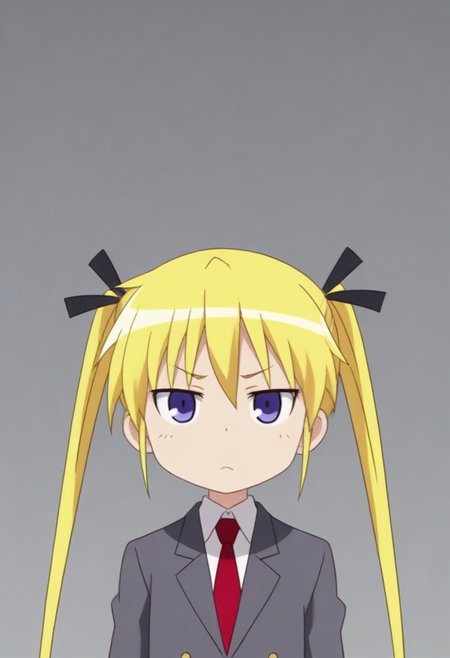 source_anime, anime screencap, source_anime, auratheguillotine, anime screencap, masterpiece, source_anime, shiny skin,,,,,,,sonyakmb, blonde hair, long hair, twintails, hair ribbon, purple eyes,, school uniform,