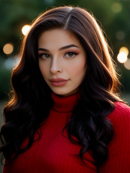 score_9, score_8_up, score_7_up,Al3x4Scout, Alexa Scout,  <lora:Al3x4Scout-pony:1>
 1girl, makeup, big lips, long hair, bobbed hair, red sweater portrait, solo, looking at viewer, bokeh, focus, film, velvia, artistic, best quality, photograph, focus