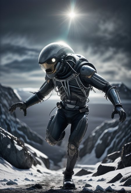 ((Motion glitch EMF energy effect))(Running jumping leaping attacking action shot)(Antarctica snow drifts daylight)BREAK(Imposter possessed by shap changer alien)BREAK((daytime USA Antarctica station 1882))BREAK(Shape changing alien creature from the  Wes Craven movie 'The Thing')((special makeup effects Rob Bottin, Stan Winston))
highest quality), hyperrealistic,((dodge and burn, corner edge darken vignette)((exposure POP!!! hdr extremely intricate, High (Detail:1.1), Sharp focus, dramatic cinematic light, (8k textures, elegant, ((((cinematic look))))breathtaking, insane details)) <lora:back-front_lighting:1.8> <lora:Better_Details:0.5> <lora:epiC35mm:0.5> epiC35mm <lora:HDhelper:0.5> <lora:LCM_1-5:0.6> <lora:up-down_lighting:2.6> <lora:HDR:0.5>
 <lora:bokeh:0.2> <lora:last:0.2>  <lora:Film-Grain:0.6> <lora:Panning:2>