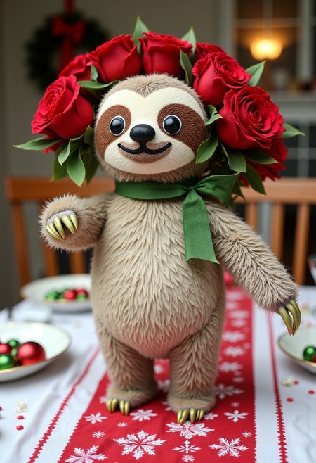 Festive table centerpiece.
, ck-sl0thmas