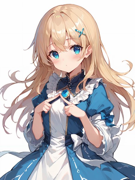 score_9, score_8_up, score_7_up,source_anime, high res image,masterpiece,best quality,(girl:1.0),cute face,clear skin,shiny hair,ultra detailed eyes,simple background, dress, <lora:index fingers together_pony_V1.0:0.8> index fingers together, blush,upperbody