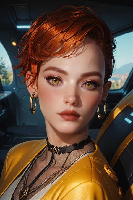 score_9, score_8_up, score_7_up,
<lora:CyberAurore:0.8>
CyberAurore, 1girl, red hair, short hair, yellow eyes, loop earrings, looking at viewer, portrait