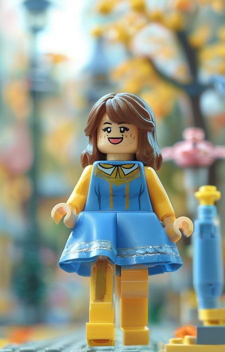 masterpiece,best quality,<lora:tbh246-sdxl:0.9>,illustration,style of lego,  portrait of idolmaster cinderella girls,