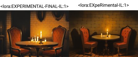 very awa, masterpiece, best quality, highres, absurdres, no humans,  painting, indoors, brick wall, marble \(stone\), brick floor, table, chair, candle, candlelight, traditional media, oil painting \(medium\), realistic <lora:EXPERIMENTAL-FINAL-IL:1>