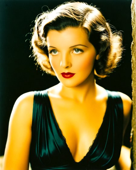 <lora:1930's style:1> 1930's style, cleavage <lora:BellissimaXL_v2.0:1> bellissima
