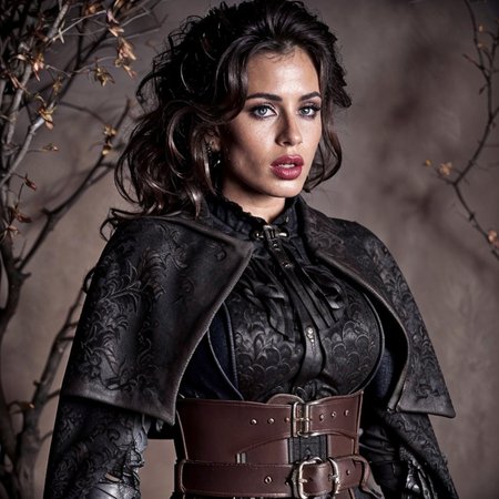 (masterpiece:1.2), (best quality,:1.2), 8k, HDR, ultra detailed, ((photorealistic)), professional light, cinematic lighting, fashion photography, ambient lighting, atmospheric effects, <lora:detail_slider_v4:2>, Heather, <lora:Heather-10:1>, female wearing a long black leather coat, ascot, corset, bracers, belt, gothout, <lora:Gothic_Outfit:0.6>, <lora:cleavage:-2>, in a dark and sinister gothic graveyard, iron fence, open graves, darkness, <lora:Darkness-10:0.6>,  <lora:zoom_slider_v1:4>, epiCPhoto