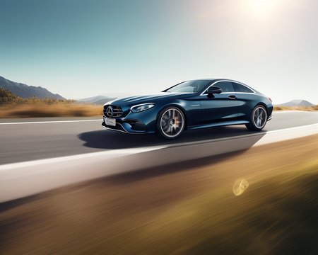 waggiephoto, mercedes amg, (hyperfluid:1.2) energy flowing alongside car, sunny day, light shining