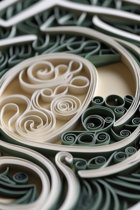 <lora:KIRIGAMI:1>KIRIGAMI - Papier Quilling creative art minimalistic Bletchley Park with geometric landscape during the Turing era Hasselblad lens 50 mm f/1.2