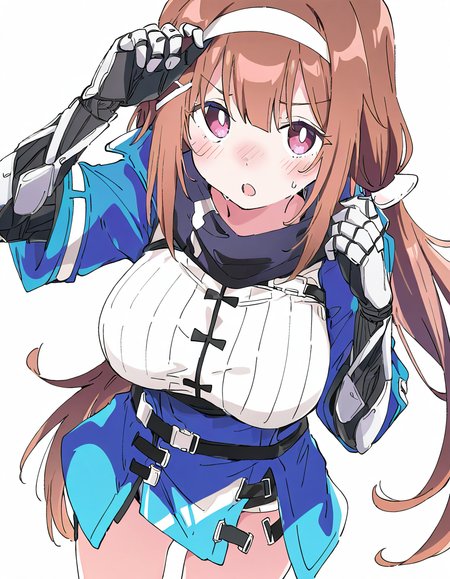 1girl,solo,white background,simple background,cowboy shot,open mouth,blush,js9,mechanical arms,looking at viewer,<lora:js9-000014:1>,, masterpiece, best quality, very aesthetic, absurdres,newest, incredibly absurdres,, (Ixy:0.6)),(hiten \(hitenkei\):0.7),