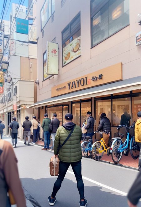 masterpiece, best quality, very aesthetic, absurdres,
yayoiken, storefront, bicycle, blurry, outdoors, street, 6+boys, real world location, multiple boys, bag, scenery, day, pants, jacket, denim
<lora:yayoiken_takatsuki_SDXL_V1:1>