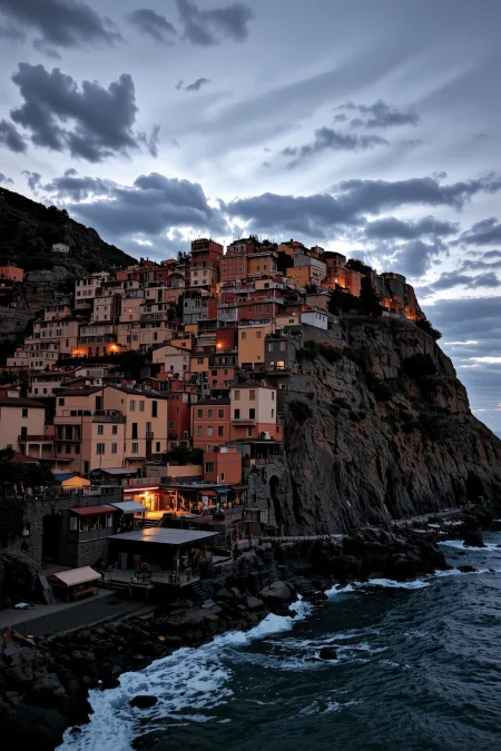 photo, photography, Fujifilm XT3 Viltrox, Cinque Terre, Italy landscape, dusk, very intricate, very detailed, realistic. sharp, colorful, film grain, high contrast, <lora:Hand v2:1> <lora:Anti-Blur:1> <lora:Insane Detail Slider:0.5>  <lora:Flux.1_Turbo_Detailer:0.6> <lora:flux.1_lora_flyway_Epic-detail_v2:0.6>
