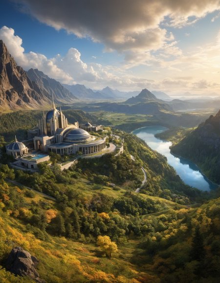 by Al Williamson,  (panoramic , artstyle-art deco but extremely beautiful:1.4), (intricate details, masterpiece, best quality:1.4)
Terragen, beautiful massive landscape, epic scenery, Terragen, , looking at viewer
<lora:add-detail-xl:1> <lora:xl_more_art-full_v1:0.5>  <lora:looking_at_viewer:2>