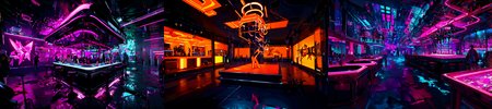 highly insanely detailed, masterpiece, top quality, best quality, highres, 4k, 8k, RAW photo, (very aesthetic, beautiful and aesthetic), 
__lazy-wildcards/subject/env-bg-interior/cyberpunk_club/prompts__, 
<lora:Cyberpunk_Club:0.7>, 
(1girl:1.3), 1other, 
__lazy-wildcards/dataset/background__,âââ