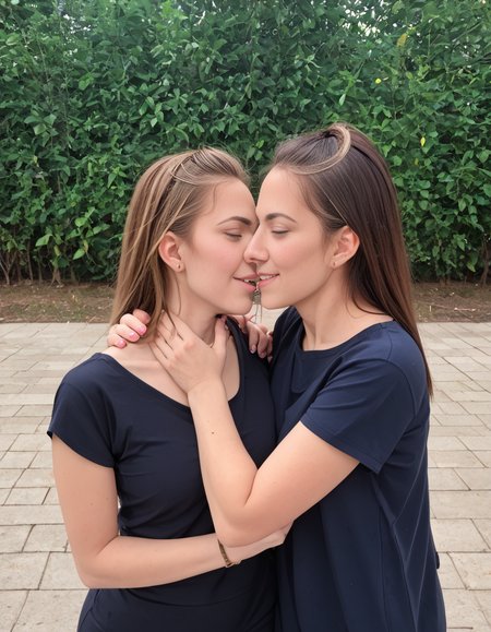 score_9,score_8_up,<lora:Lesbian_Love:1>,2girls,jewelry,outdoors,<lora:Perfect Hands:0.8>,Perfect Hands,<lora:SDXL_BetterFaces-LoRA_v1:0.8>,4ng3l face,
