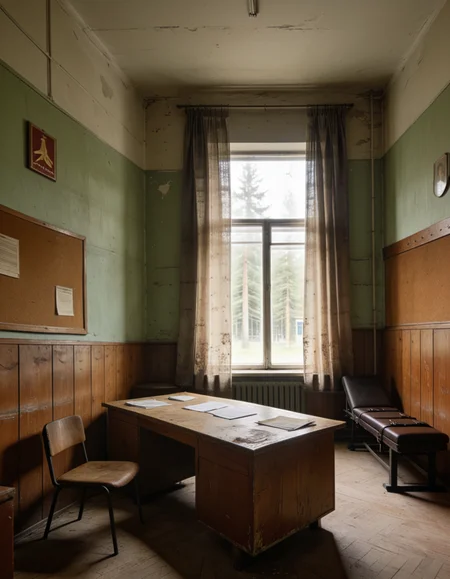 Eastern European summer camp director office