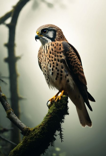 ( a Kestrel on a branch , glowing iridescent feather ) , perfect composition , perfect eyes , shadows, glow, realistic, god ray , mountains , rain forest , peaceful , overcast <lora:- SDXL - vanta-black_contrast_V3.0:0.8>, detailed 
many details, clear focus , extreme detailed, full of details, aesthetic and beauty, astounding details, high depth of field, f/4, framing, breakthrough, collodion process, soft particles, ageless atmosphere, (grey and green colors:0.1),dark, chiaroscuro, low-key,  <lora:TWbabeXL01:0.4> 
Wide range of colors., Dramatic,Dynamic,Cinematic,Sharp details
Insane quality. Insane resolution. Insane details. Masterpiece. 32k resolution.
<lora:add-detail-xl:0.95> <lora:dvr-lnds-sdxl:0.3> dvr-lnds-sdxl <lora:MJ52:0.25> <lora:ral-apoctvisn-sdxl:0.3> ral-apoctvisn <lora:zavy-cntrst-sdxl:0.35> dark, chiaroscuro, low-key <lora:zavy-rmlght-sdxl:0.41> zavy-rmlght <lora:SDXLFaeTastic2400:0.225>
