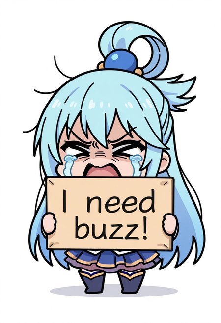 masterpiece, need_buzz, holding sign, Aqua from Konosuba, freaking out, tweaking ,chibi,chibi style, 
1girl, solo, white background, shirt, skirt, long sleeves, jewelry, crying, angry