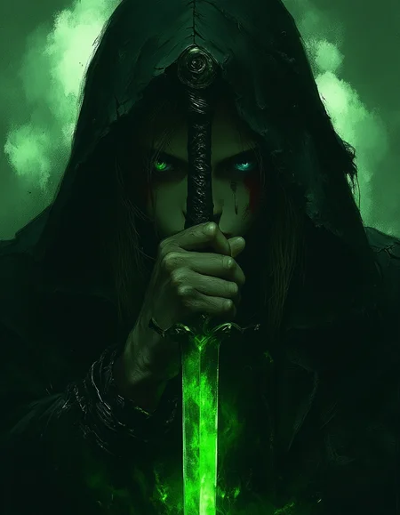 realistic scenery, ultra high quality, very detailed, a dark female rogue coats a obsidian assassin dagger with shimmering green deadly poison, close up, dirty used and scratched gear, petite body,  white skin, blue eyes, red lips, ultra detailed, romantic, Rembrandt lighting, brush strokes, warm light, magic, extremely coherent, cute, beautiful, cinematic, stunning, intricate, wonderful, lovely, del1cate_balance style, in the style of Rembrandt. vantablack <lora:style_of_Rembrandt_FLUX_135:.8> <lora:- Flux1 - vanta_black_V2.0:.8>  <lora:Delicate_Balance:.3> <lora:neeeg_f1:-1> <lora:DnDDarkestFantasy:.8>