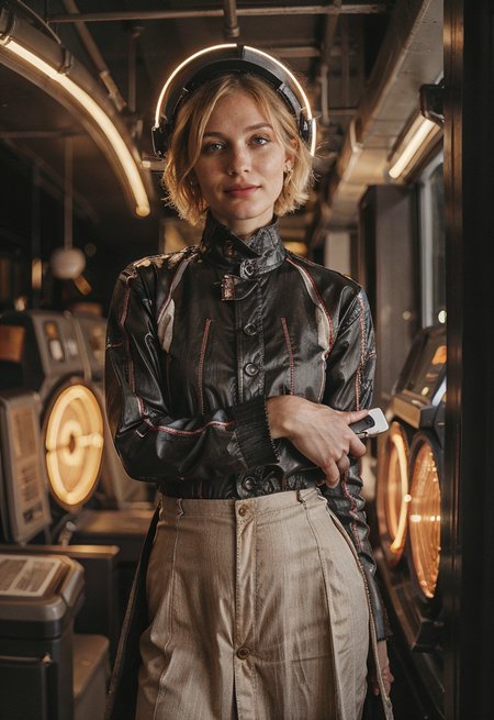 [ng_deepnegative_v1_75t:0.95] (smiling, cheerful, colorful:1.3) Girls-Next-Door_Michelle (Photograph of ((Iris Hughes)) in A futuristic place full of cables with lots of neon lights and led lighting, modern shag haircut:1.4) (fully clothed in nehru jacket:1.5)
(cosmos:1.7)
<lora:skin_slider_v2_1_FACE:0.7><lora:epiCRealismHelper:1.5>
kkw-ph1 Style-DA
<lora:IGInfluencerV1:0.4> <lora:HD Horizon v1_0:0.6> <lora:SDXLrender_v2.0:0.6> <lora:Background Detail Enhanced_Si_v3.0:0.8> <lora:add_detail:-0.5> OverallDetail <lora:detailSliderALT:0.5> <lora:Mild detail adjusterV10:0.4> <lora:J_origami:0.45> J_origami <lora:PA7_Photo:0.2> PA7_Photo <lora:epi_noiseoffset2:0.05><lora:retroMoto:0.2> retroMoto