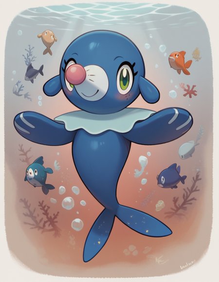 score_9, score_8_up, score_7_up, score_6_up, score_5_up, score_4_up, 1girl, full body, solo,
<lora:Popplio v1:0.8> popplio, blue fur, white snout, pink nose, droopy ears, whisker markings, blue collar, frilled collar, pokemon \(creature\), (seal \(animal\):1.2), green eyes, eyelashes, fish tail, flippers, freckles, light smile, blush, looking at viewer, 
(set in a mysterious kelp maze, with thick kelp, hidden paths, strange creatures, ethereal beauty:1.5), underwater, swimming,