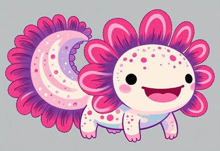 pikaole of, axolotls they have pink frilly gills and round black eyes