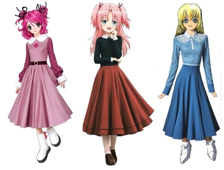 hime arikawa, colette brunel and cheria barnes