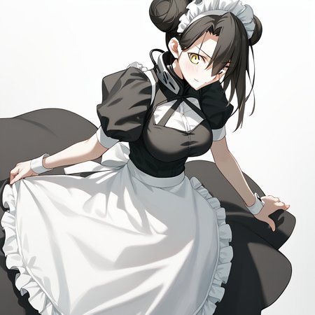 <lora:Takeuchi_Takashi_PonyXL_style_v01:1>
<lora:agent.pony:1>
score_9 , score_8_up , score_7_up , source_anime , 
masterpiece , best quality , ultra-detailed , 
BREAK
agent \(girls' frontline\), maid
1girl , woman , huge breasts , light smile , light blush , ((medusa (fate)):0.5)  , 
long black hair  , maid dress ,  
tai chi
