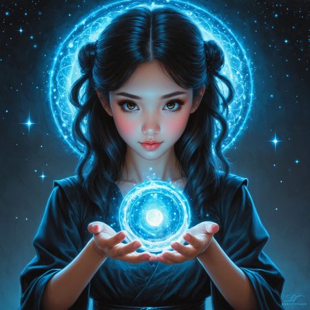 by Lori Earley and Shintaro Kago in the style of Jeremiah Ketner,   casting magic ring spells, casting a magical spell <lora:ring_spells:0.55>