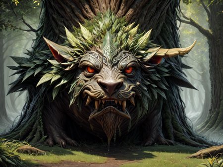 druidic beast head <lora:LoromXL_Druidic_Naturalism_v1:1.2>